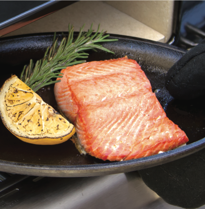 Salmon with Charred Lemon & Rosemary