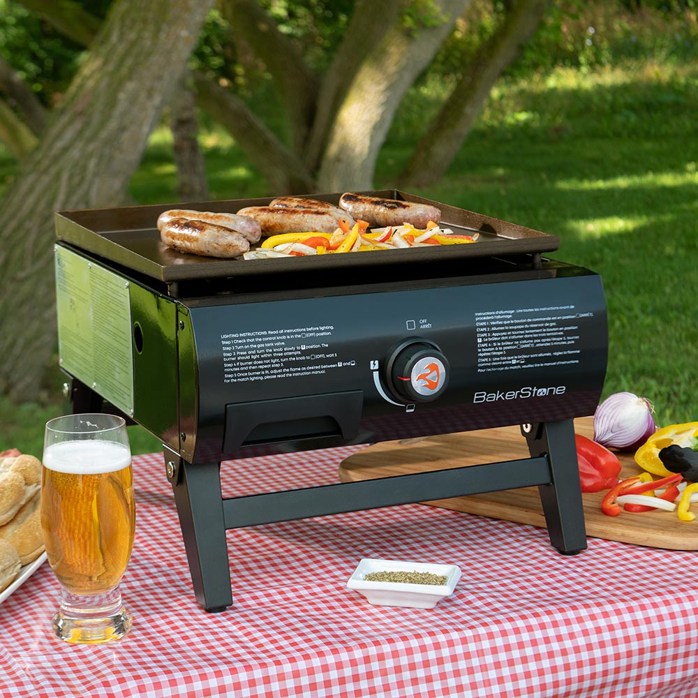 Basics Series Portable Gas Pizza Oven and Griddle Combo