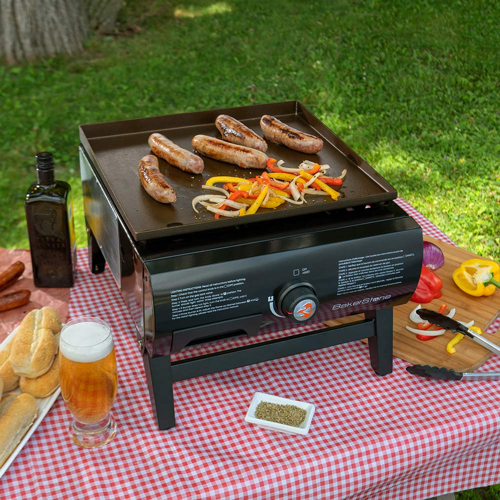 Basics Series Portable Gas Pizza Oven and Griddle Combo