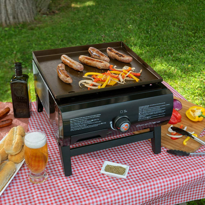 Basics Series Portable Gas Pizza Oven and Griddle Combo