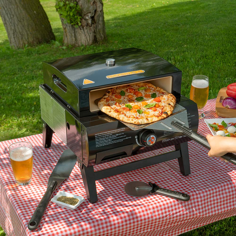 Basics Series Portable Gas Pizza Oven and Griddle Combo